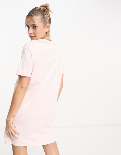 Dusty pink shop t shirt dress