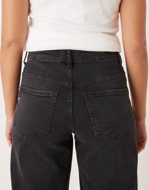 JDY - Felina - Jean ample à taille haute - Noir denim, 4 de 5