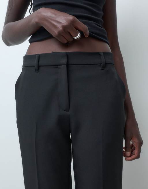 JDY figursydda bootcut-byxor set i svart, 2 av 5