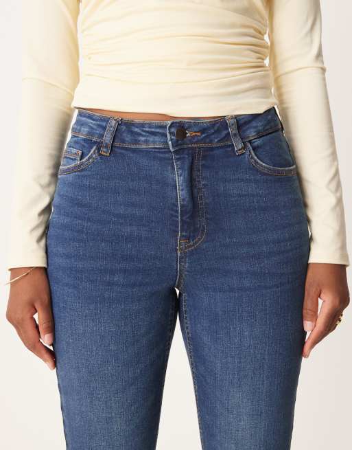 JDY – Fina – Mellanblå, ankellånga, skinny jeans , 4 av 5