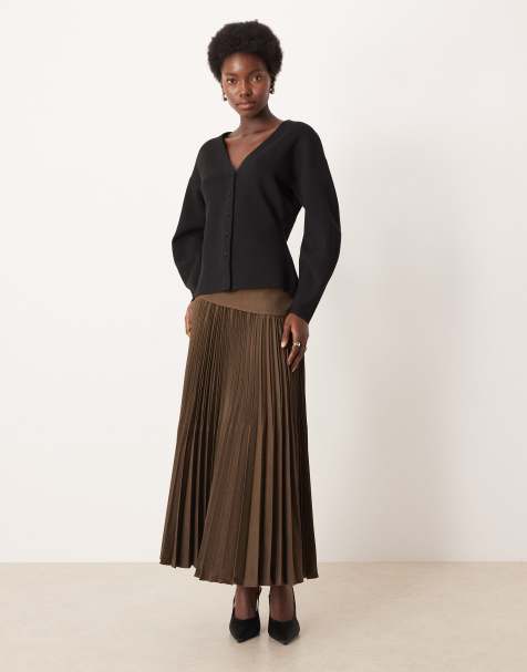 JDY fitted knitted cardigan in black - view 1