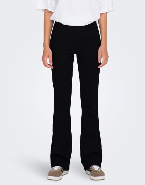 JDY Flared fit jeans in black denim - view 1