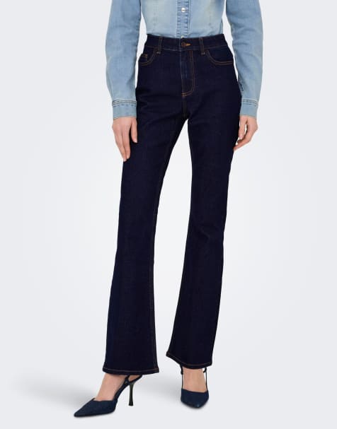 JDY Flared fit jeans in dark blue denim - view 1