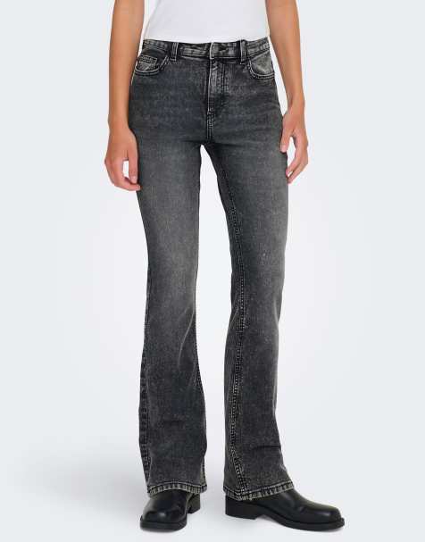 JDY Flared fit jeans in grey denim - view 1