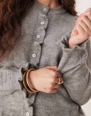 Jdy Frill Details Knit Cardigan