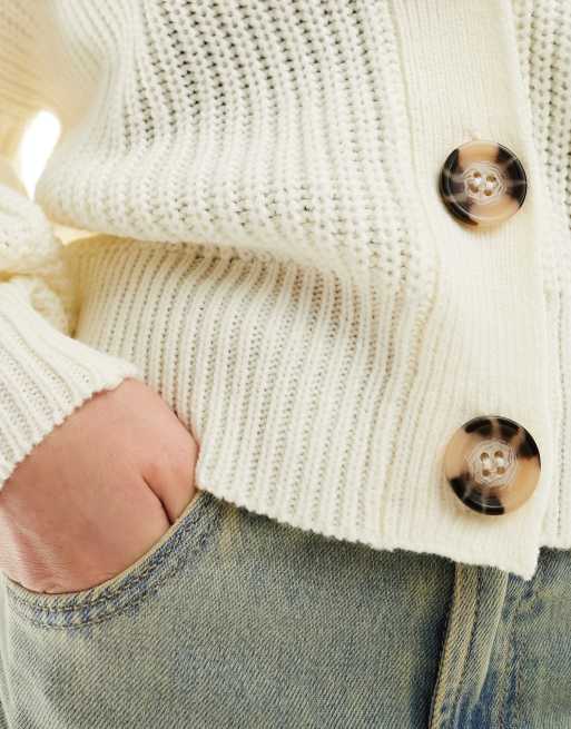 JDY - Gebreid vest in crème, 3 van 4