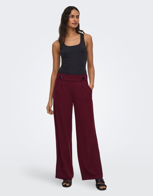 JDY Geggo Life nouveau pantalon long violet, 3 de 7