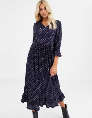 jdy geo print midi dress