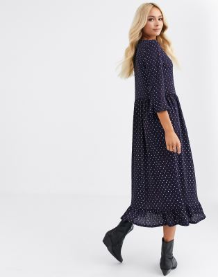 jdy geo print midi dress