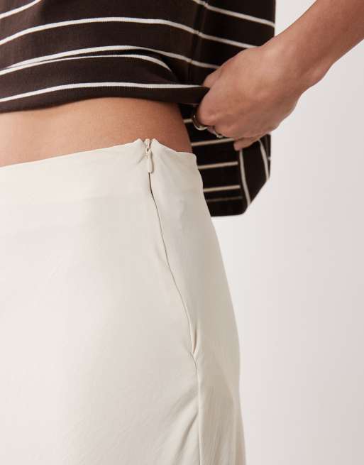 JDY - Gonna lunga svasata in raso color crema, 3 di 5