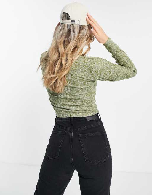 JDY - Grøn langærmet cropped cardigan, 2 af 4