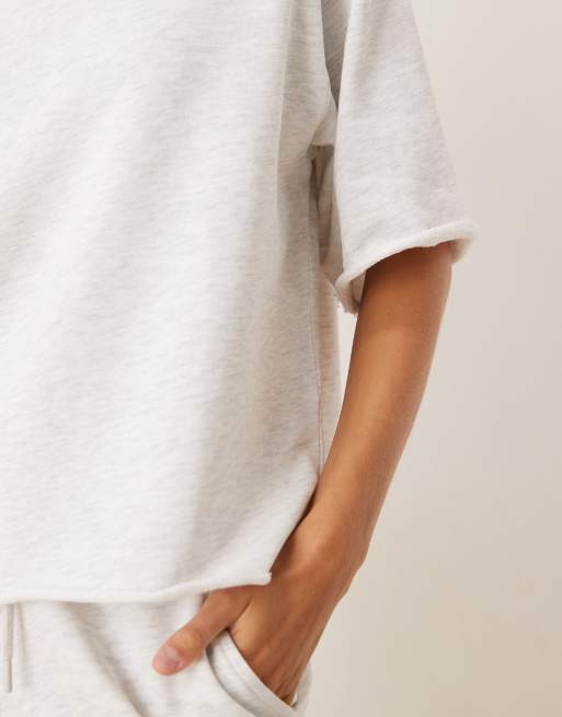 JDY heavy jersey tee in light gray - part of a set, 3 of 4