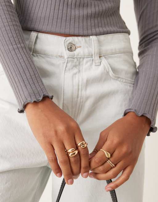 JDY high neck long sleeve top in grey, 2 of 4