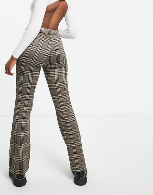 Vero Moda jersey flares with high waist in black