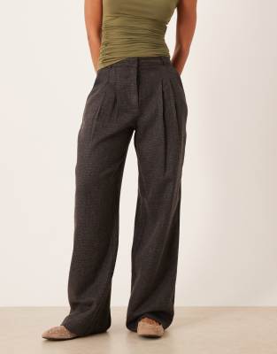 Jdy High Waist Wide Leg Pants In Black