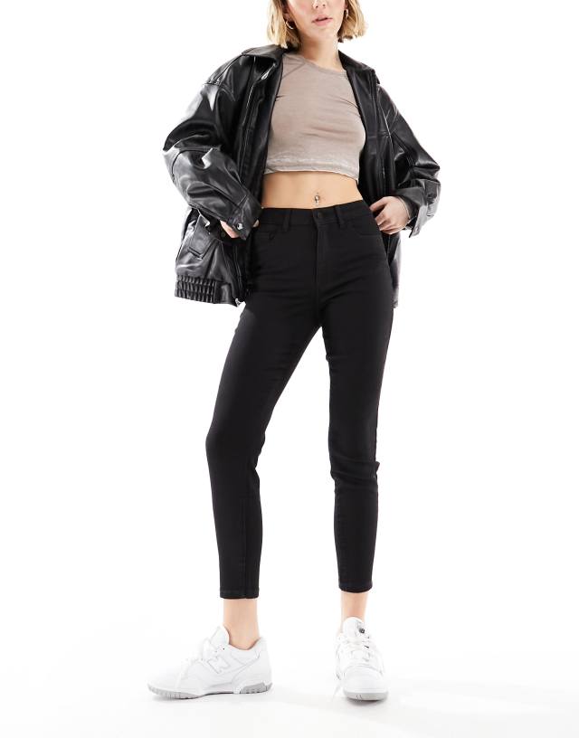 JDY - high waisted skinny jeans in black