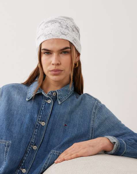 JDY - Hvidt multifunktionelt blondetørklæde - view 1