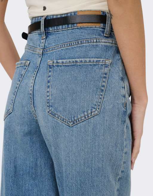 JDY jeans med bred passform i ljusblå denim, 5 av 7