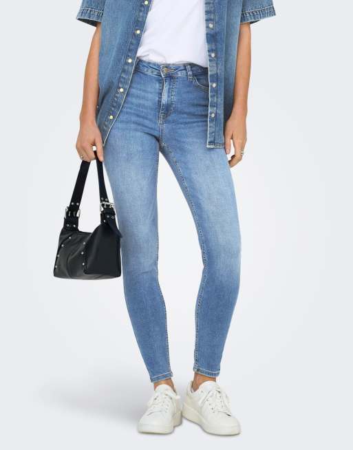 JDY - Jeans skinny blu medio, 3 di 5