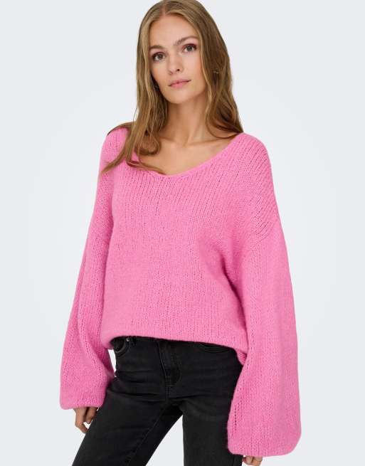 JDY jersey de punto rosa intenso, 5 de 7