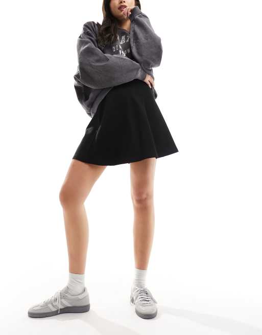 Black skater 2024 skirt asos