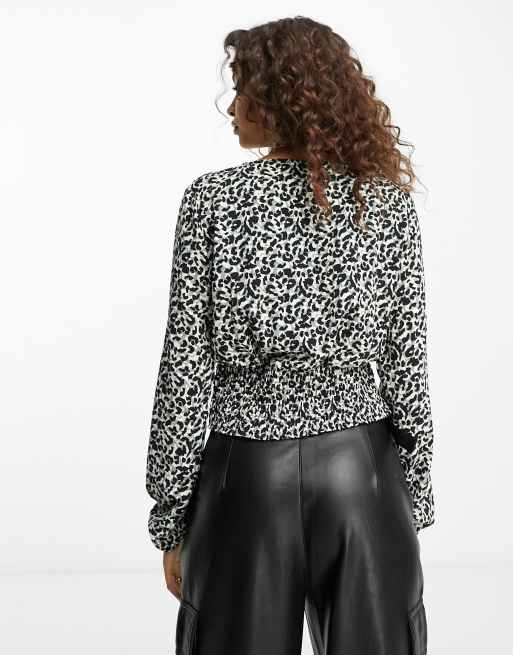 JDY - Karla - Smock-top med dyreprint, 2 af 4