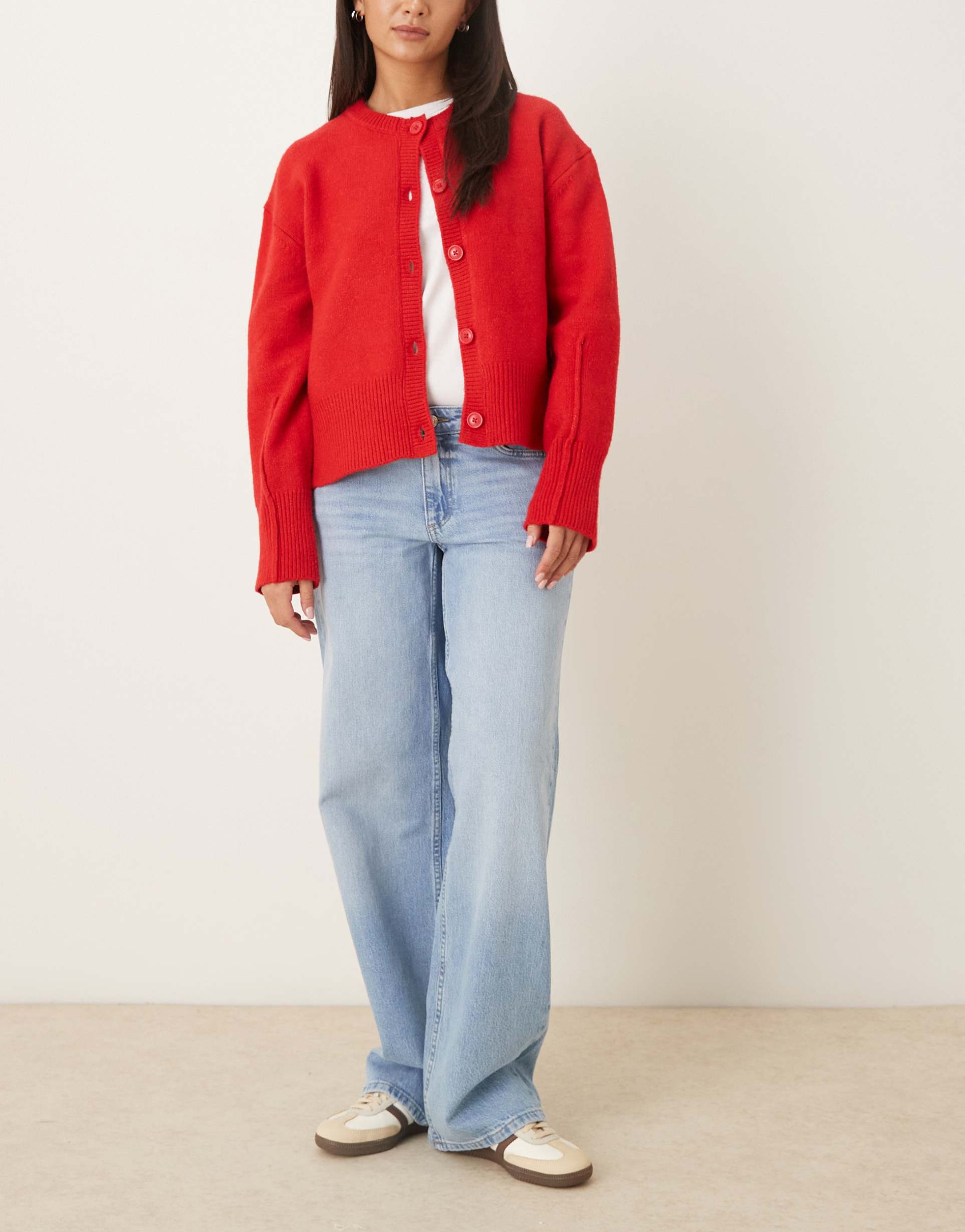 jdy katie low waist straight leg jeans in light blue