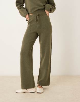 Jdy Knit Pants In Green