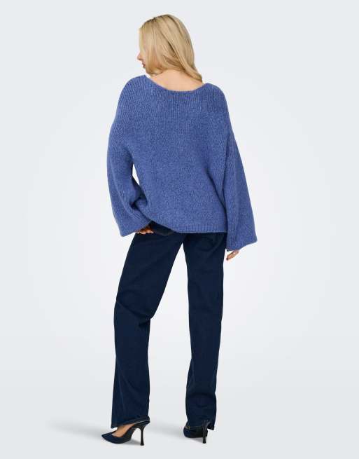 JDY Knitted pullover in bleached denim, 2 of 7