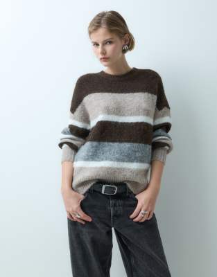 Jdy Knitted Sweater In Brown
