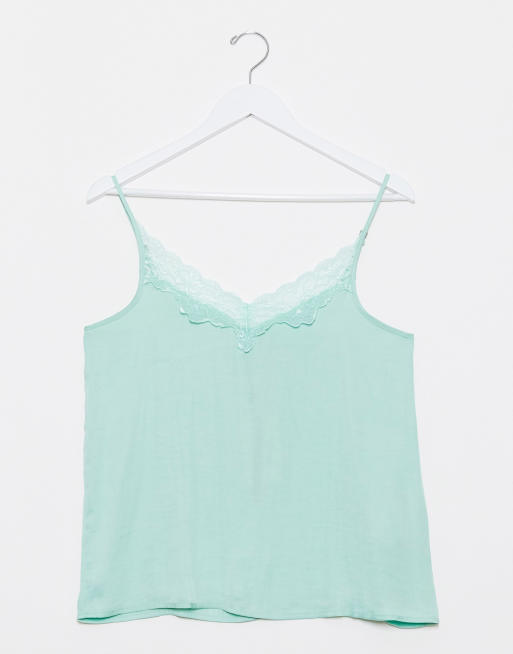 JDY lace cami in blue, 2 of 4