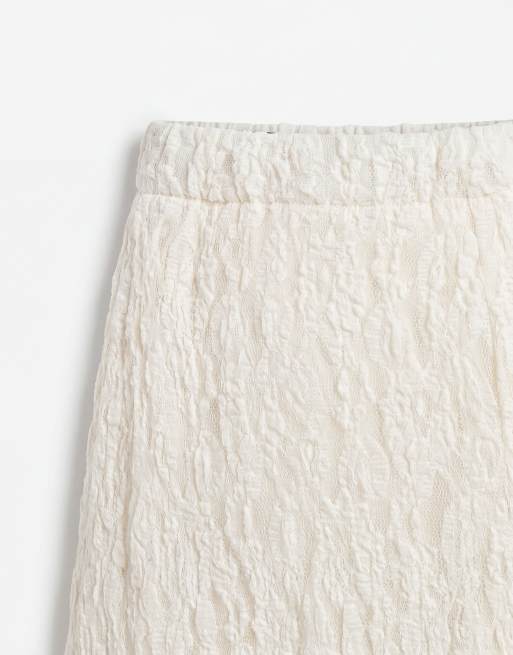 JDY lace maxi skirt in cream, 9 of 9