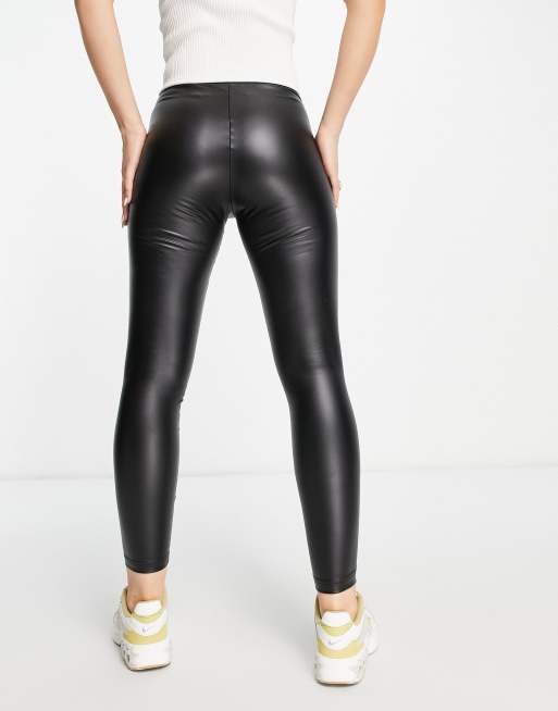 JDY Laila faux leather leggings at asos.com