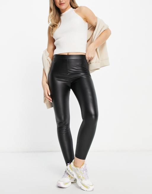 Express black shop leather leggings