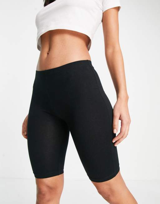 JDY - Leggingshort met lage taille in zwart