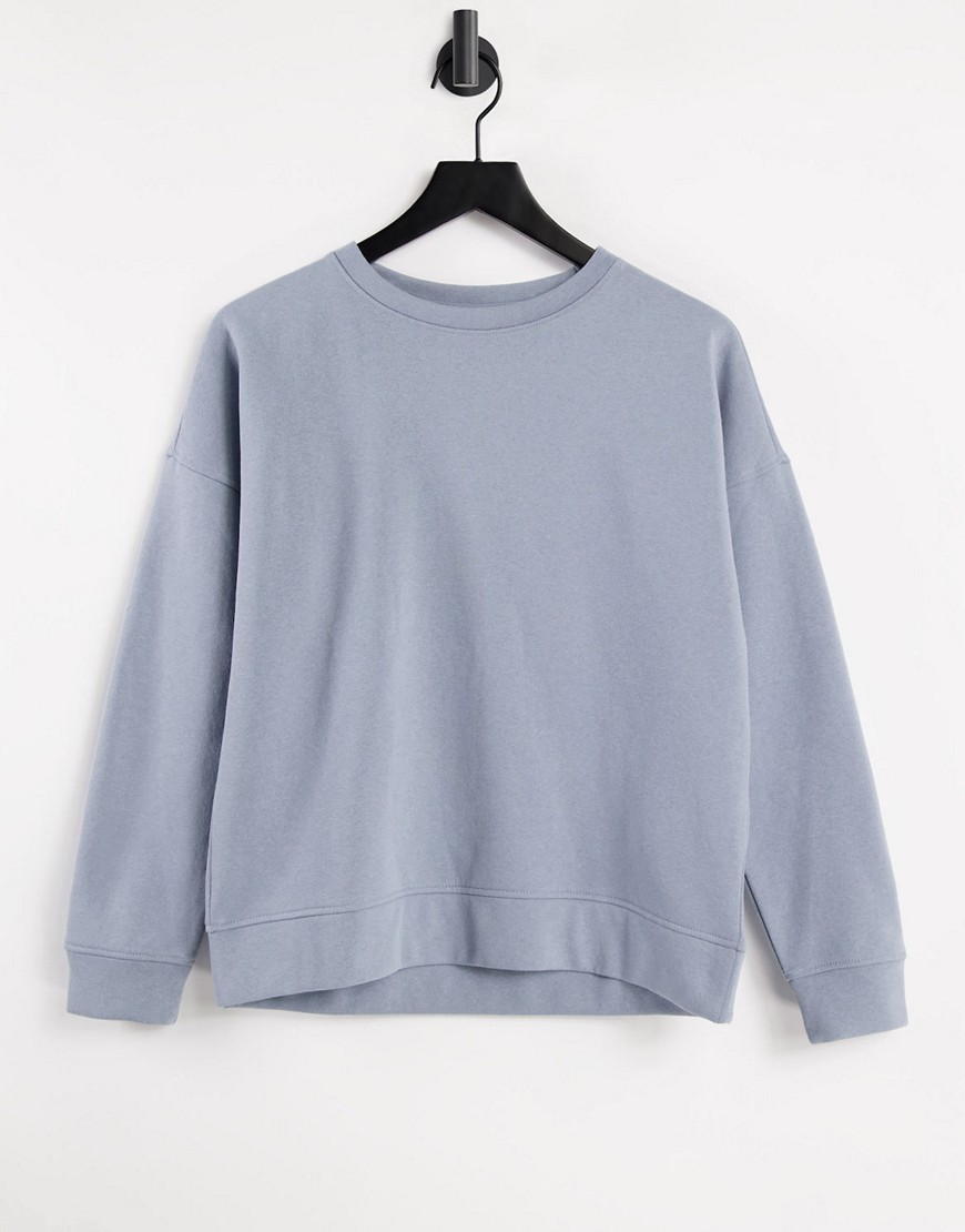 JDY - Line - Sweater met lange mouwen en ronde hals in donkergrijs