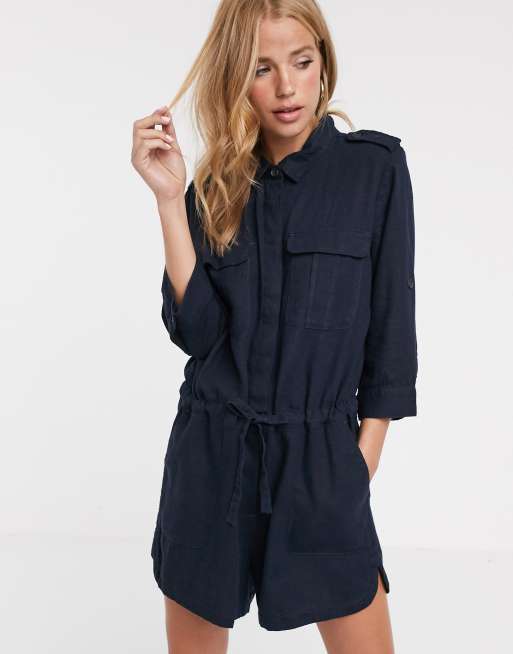 Jdy button cheap through linen jumpsuit