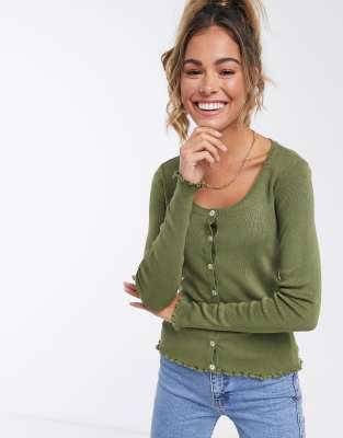 lettuce hem cardigan