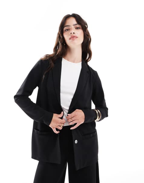 JDY – Locker geschnittener Blazer in Schwarz - view 1
