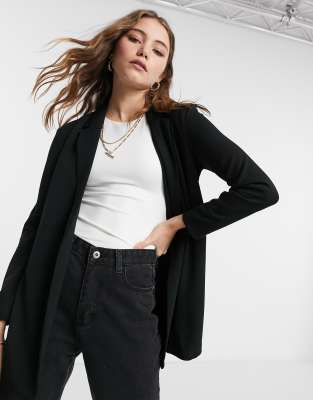long jersey blazer