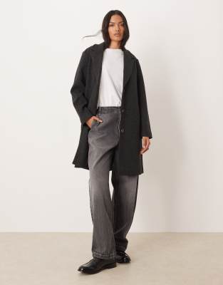 JDY - Longline-Mantel in Schwarz