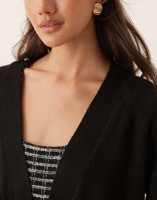 JDY – Longline-Strickjacke in Schwarz, 3 von 4