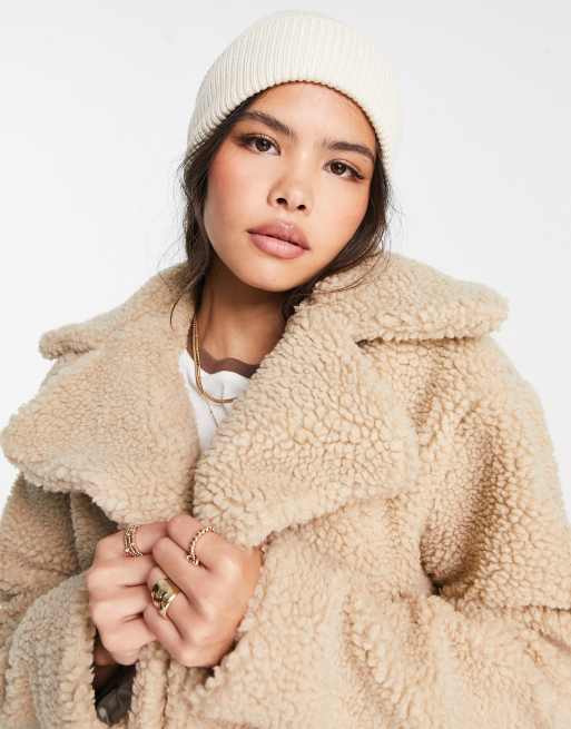 Teddy bear clearance coat asos