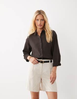 Jdy Loose Fit Cheesecloth Shirt In Multi