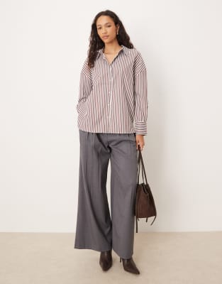 Jdy Loose Fit Shirt In Brown