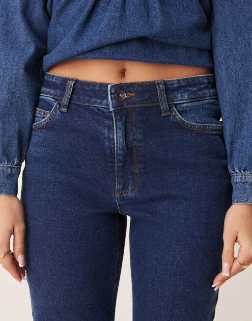 JDY – Lullu – Jeans in Dunkelblau mit geradem Schnitt und hohem Bund, 5 von 5