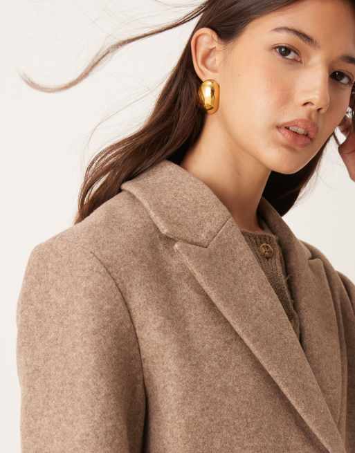 JDY - Manteau long - Beige foncé, 3 de 4