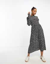 Flounce London satin plisse maxi dress in leopard print | ASOS