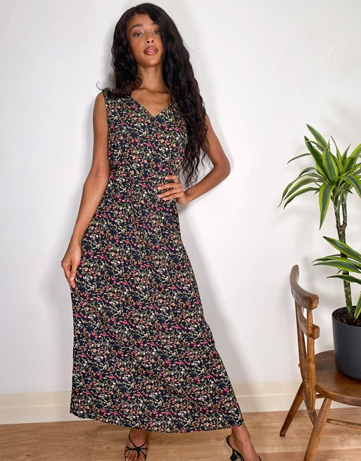 JDY maxi dress in ditsy floral
