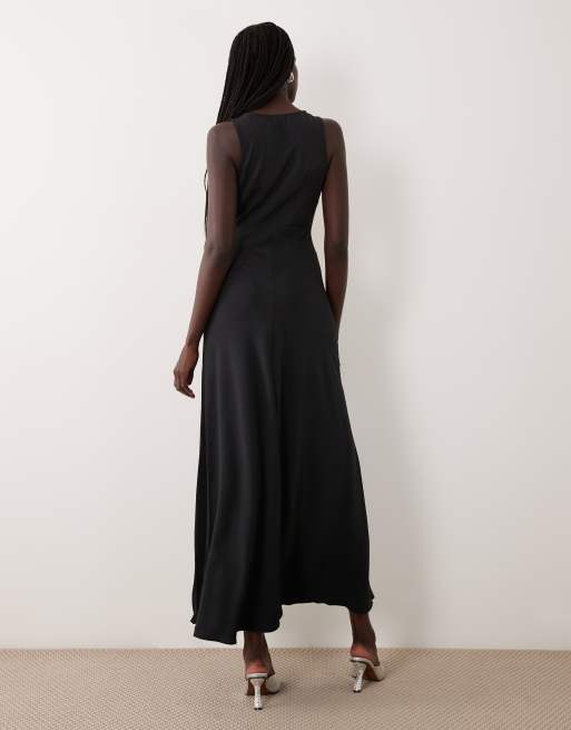 JDY Maxikleid mit V-Ausschnitt in Anthrazit, 2 von 4